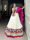 1661WHT Pure Rayon Designer Navratri Special Lehenga Choli Wholesale Price In Surat